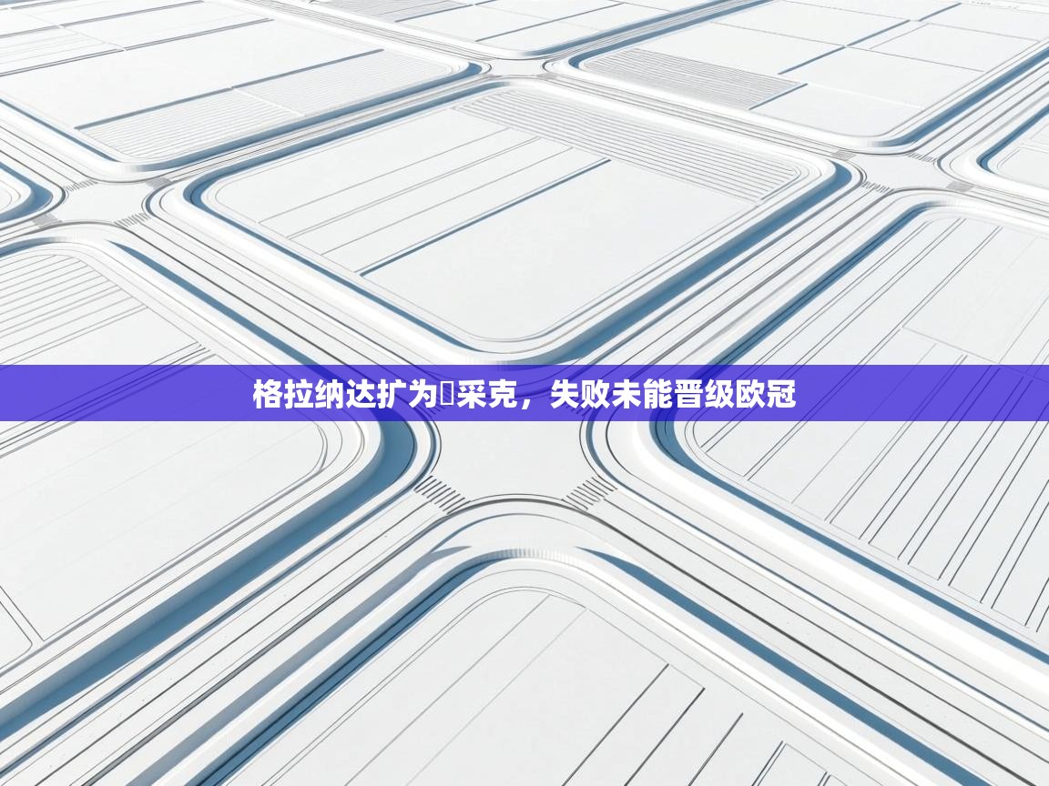 格拉纳达扩为ƥ采克，失败未能晋级欧冠